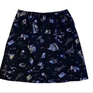 Rafaella Print A Line Skirt